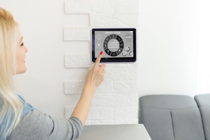 Electrician Working on Smart Home Wiring